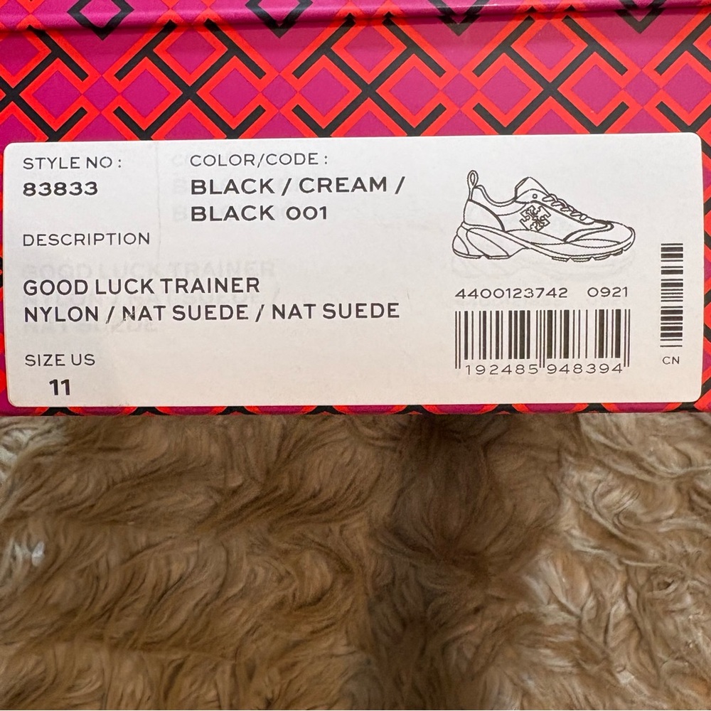 Tory Burch Black and Cream Women's Sneakers - Picture 8 of 8